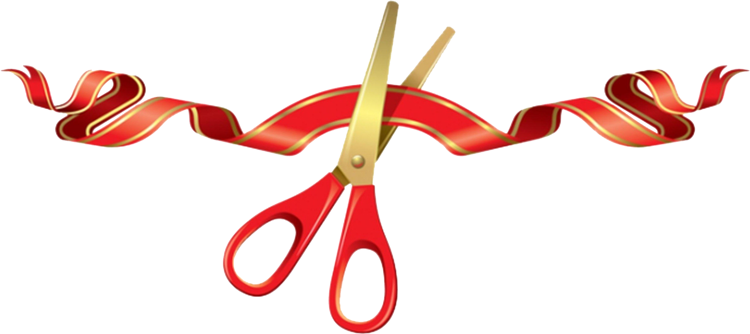 Black Sheep Studios Tattoos & Fine Art Ribbon Cutting - Opening Ribbon Cutting Png (2660x1252), Png Download