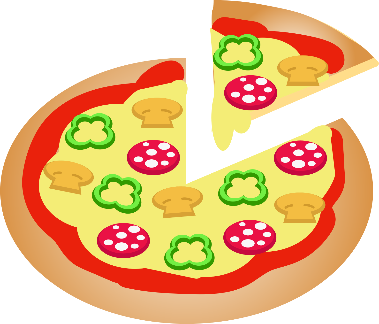 This Free Icons Png Design Of Small Pizza (1566x1338), Png Download