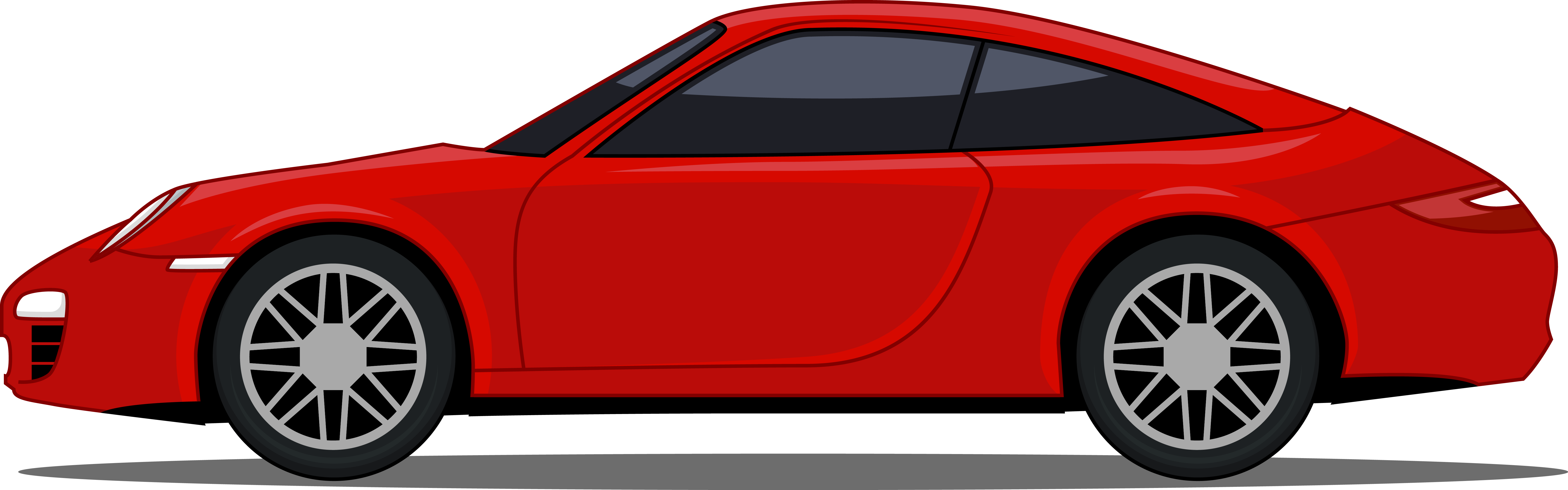 Sports Bmw M Ford Motor Company Model - Red Cartoon Car Png (6937x2167), Png Download