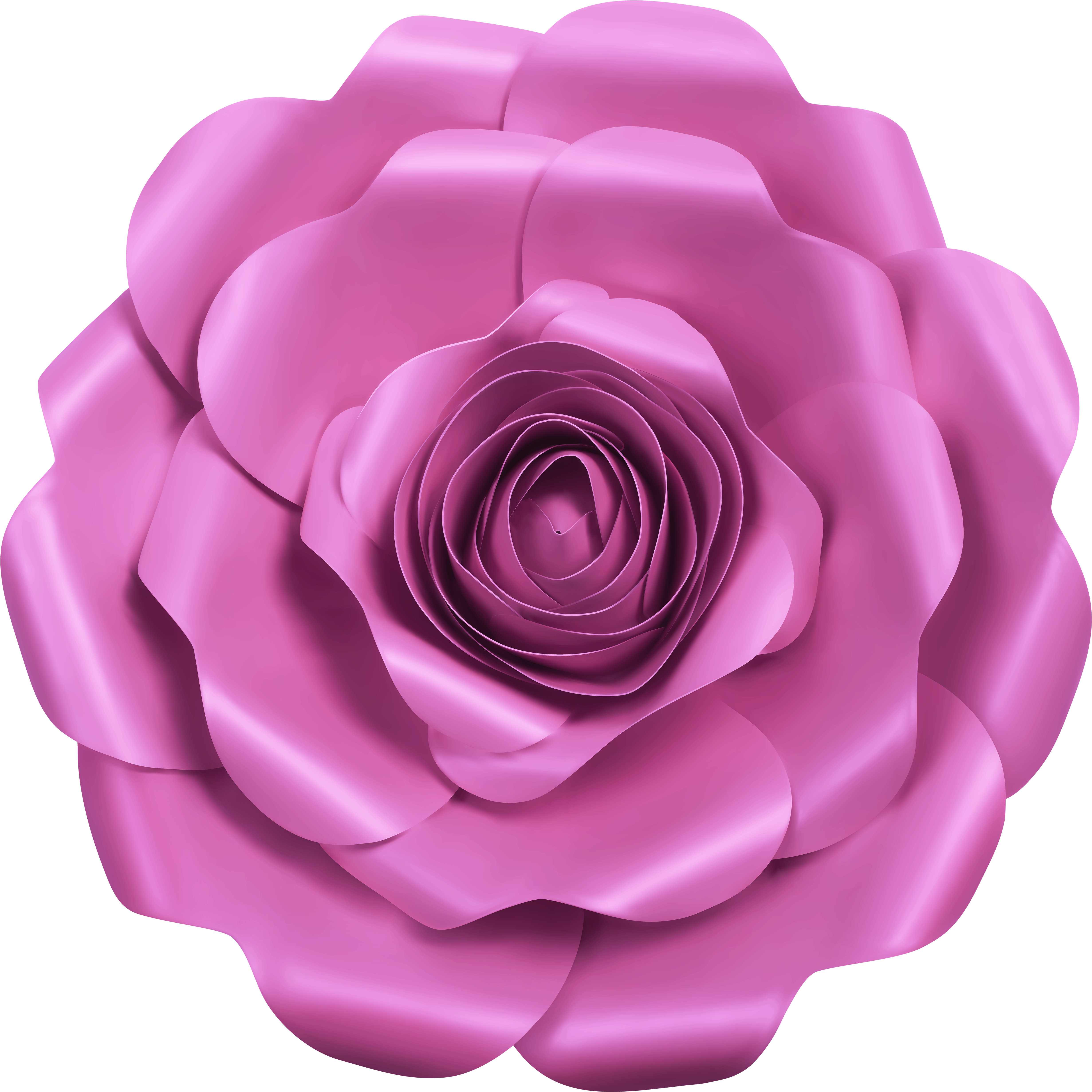 Fancy Pink Rose Transparent Image - Artificial Flower (5000x5000), Png Download