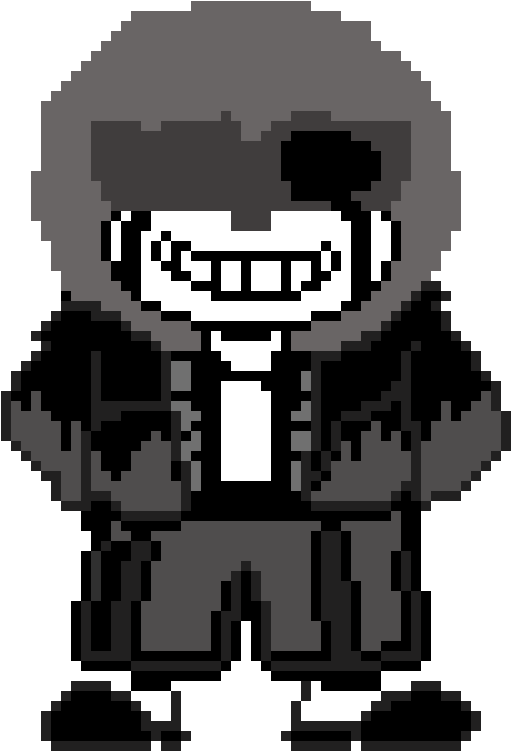 Blank Tale Sans - Undertale Sans Pixel (530x750), Png Download