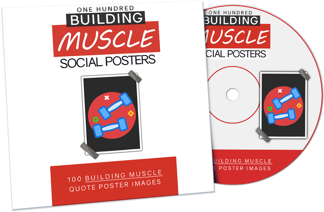 100 Muscle Building Posters - Graphic Design (1206x822), Png Download