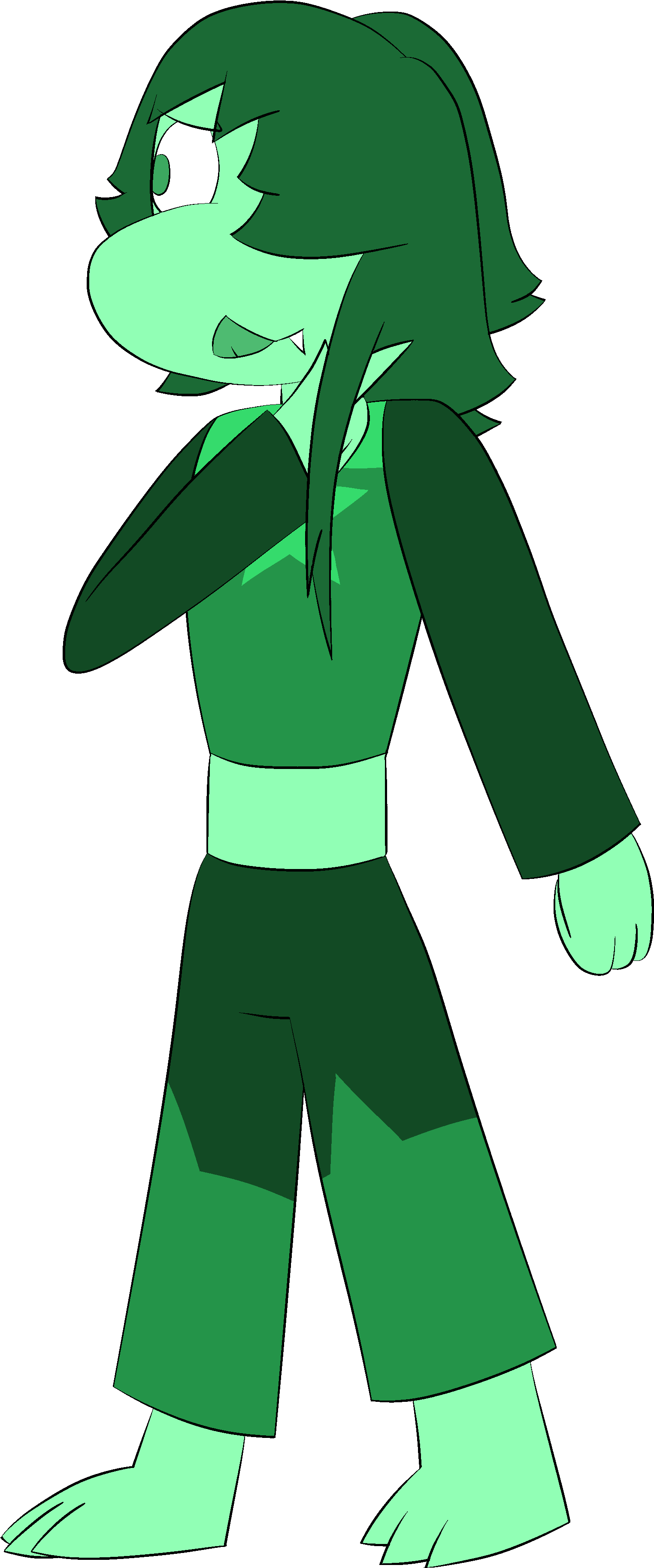 Sphene - Cartoon (1571x3694), Png Download