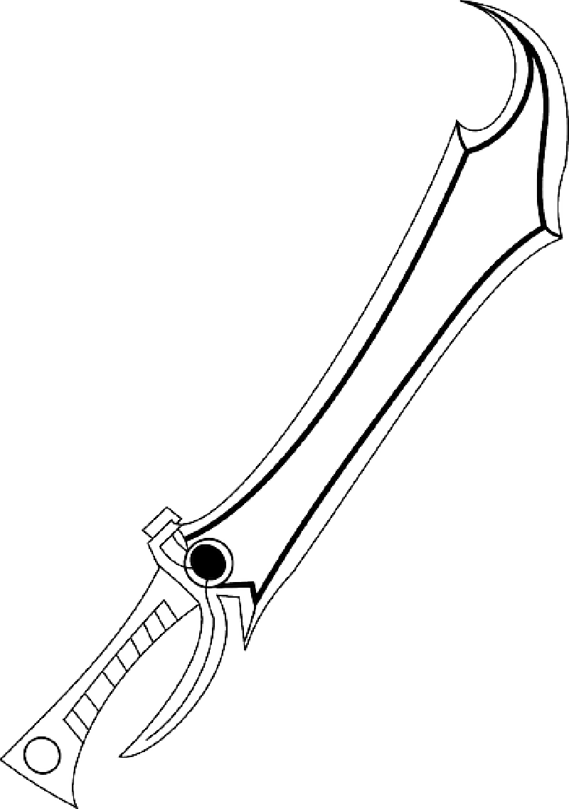 Fantasy Sword Clipart - Fantasy Sword Clip Art (800x1137), Png Download