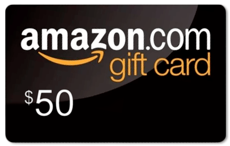Amazon Gift Cards And Bonuses - Amazon Gift Card 50 Png (450x450), Png Download