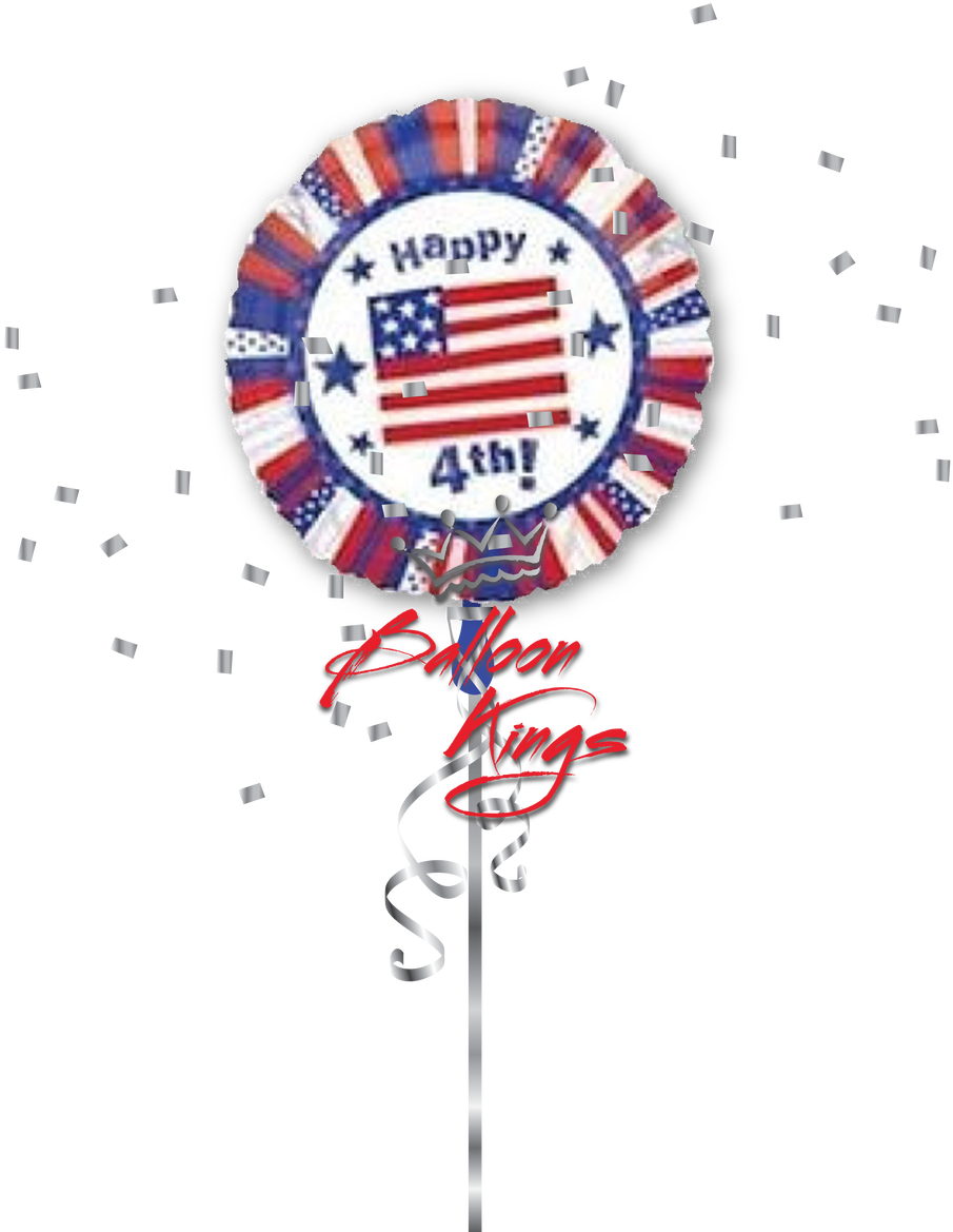 Happy 4th Of July - Balloon (1068x1280), Png Download