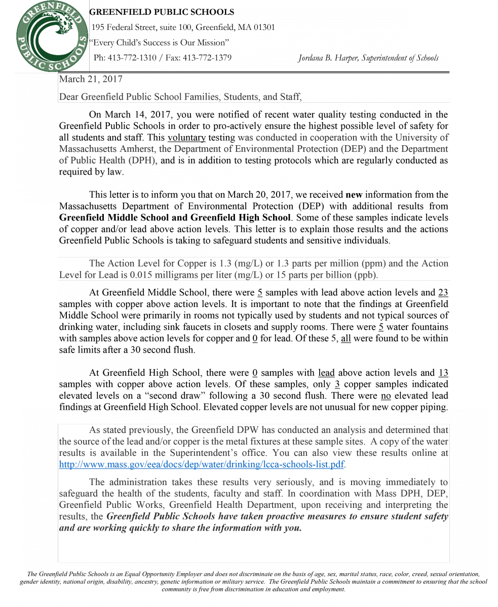 Water Quality Update Gps 03 21 17-1 Page 1 - Es El Pbl Del Departamento De Educacion (983x1200), Png Download
