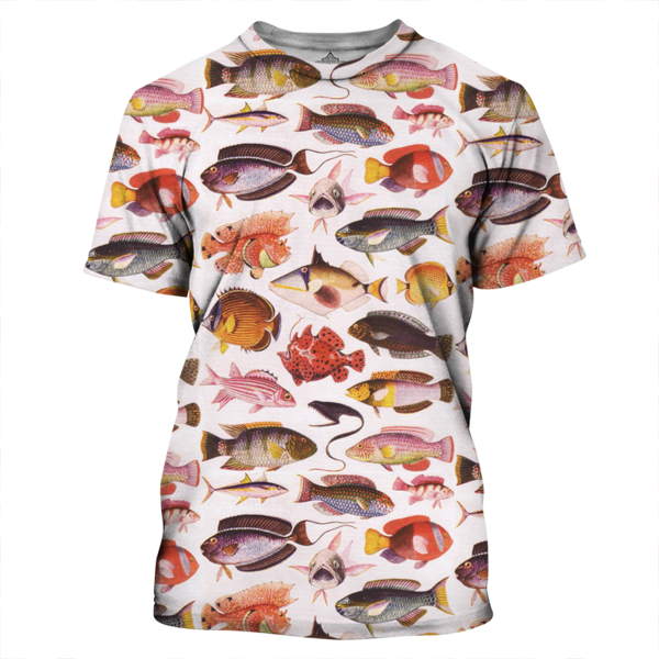 Vintage Tropical Fish 3d - Fish (600x600), Png Download