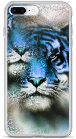 Tiger And Mandala With Ornament Iphone Case - Painting (600x600), Png Download