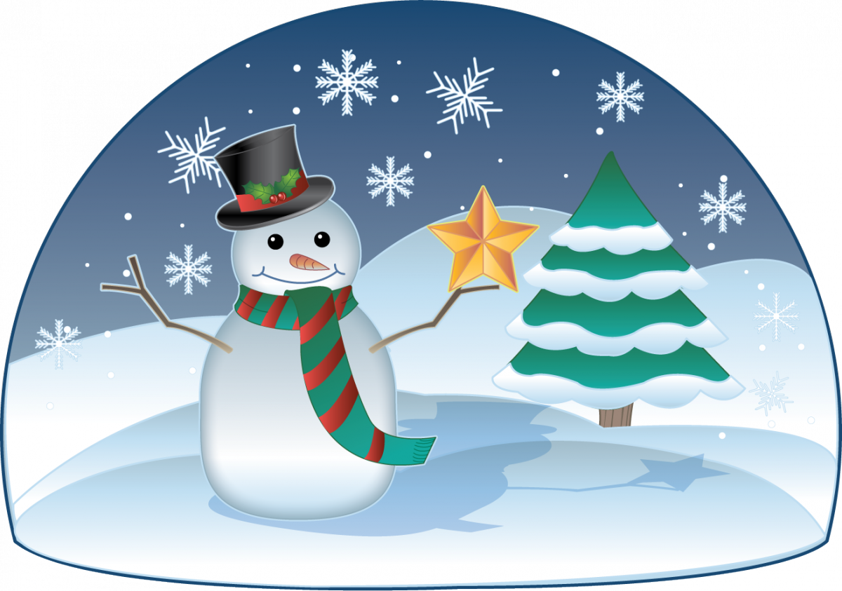 Snowman - Clip Art Winter (1200x843), Png Download