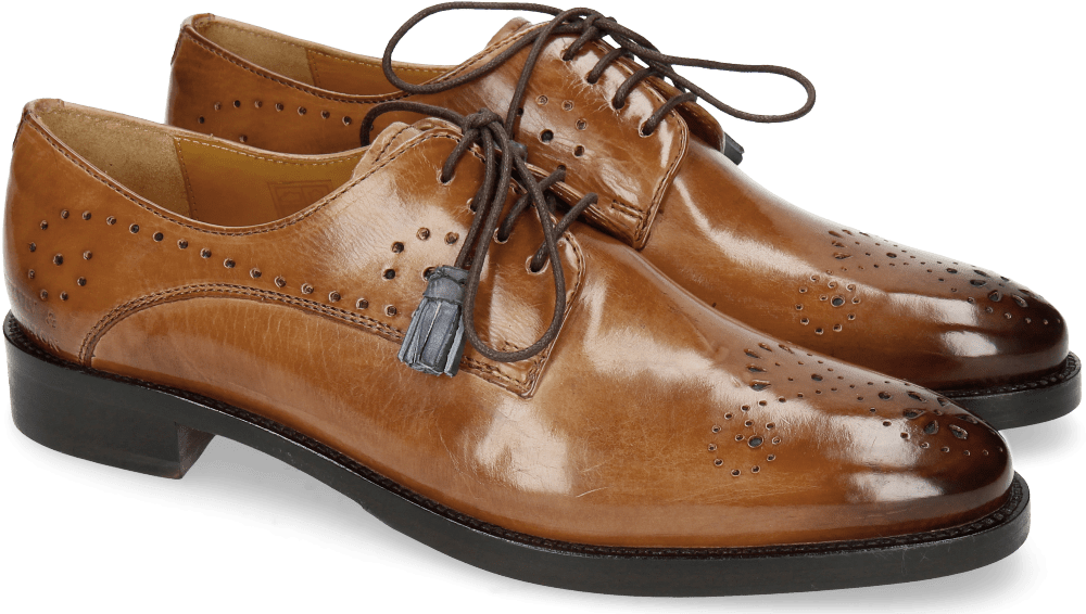 Derby Shoes Betty 2 Make Up Tassel Moroccan Blue - Melvin & Hamilton (1024x1024), Png Download