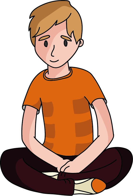 Steps To Cope An Online Resource For Young People And - Sitting (554x814), Png Download