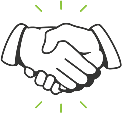 Green Shaking Hands Rgb-01 - Darkness (1000x552), Png Download