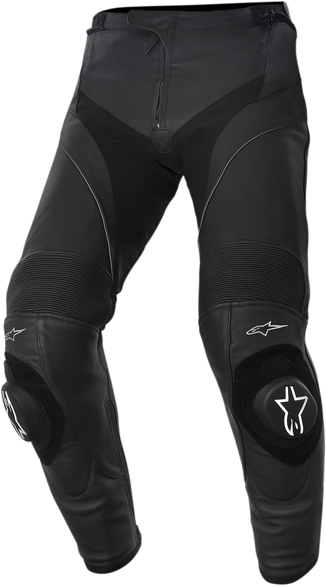 Missile Leather Pants Black - Alpinestars (667x1200), Png Download