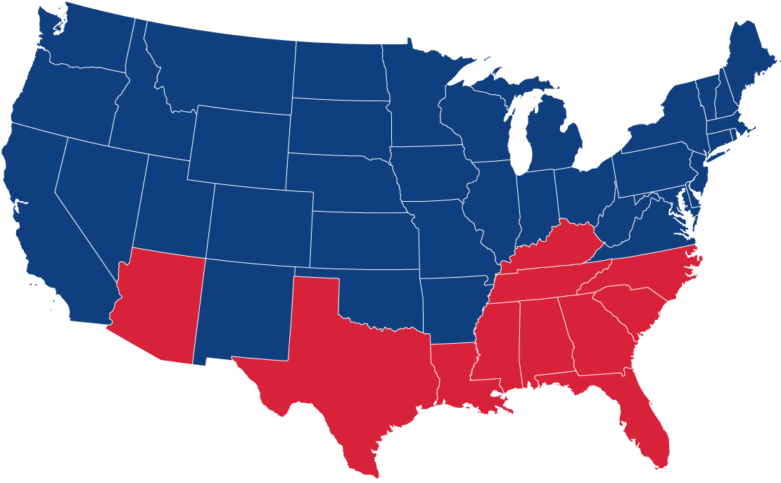 Us States - States With Death Penalty (1109x700), Png Download