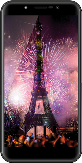 Four S610 Shine 32gb 4g Dual Sim, Gold - Four Mobile S610 Shine (600x550), Png Download