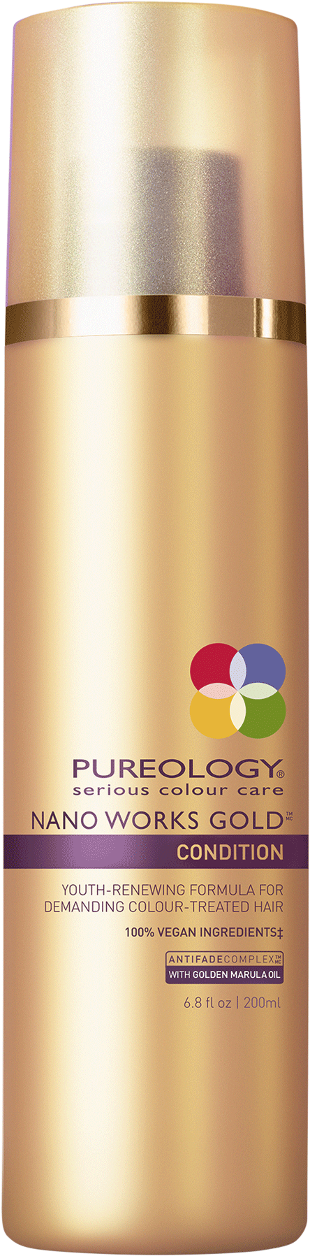Pureology Nano-works Gold Conditioner - Pureology Nano Works Gold Shampoo (1536x1800), Png Download