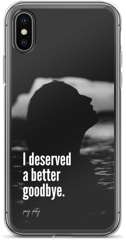 Better Goodbye Iphone Mockup Case On Phone Iphone X - Iphone (1000x1000), Png Download