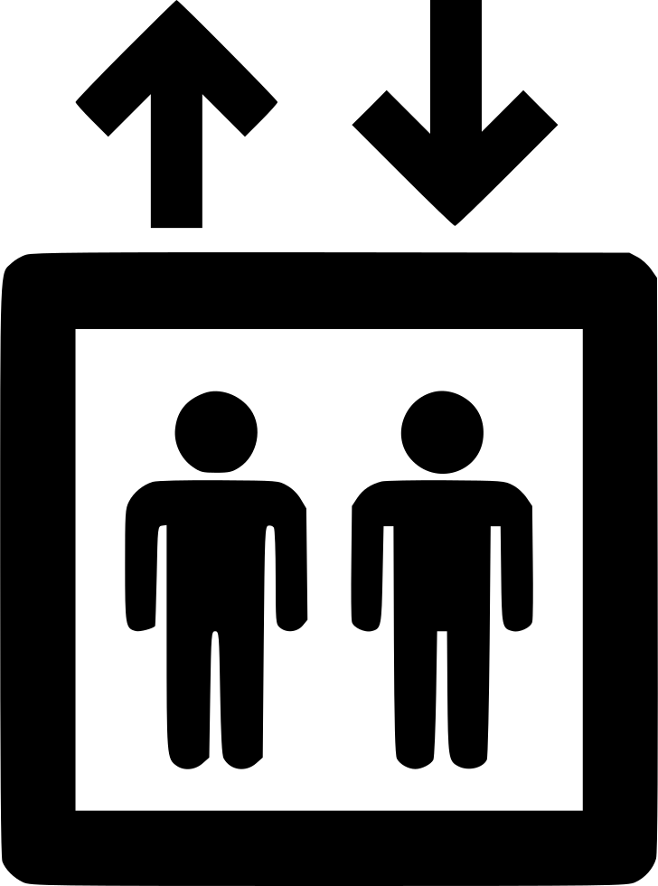 Lift Svg Png Icon Free Download 553687 Onlinewebfonts - Elevator Symbol (728x980), Png Download