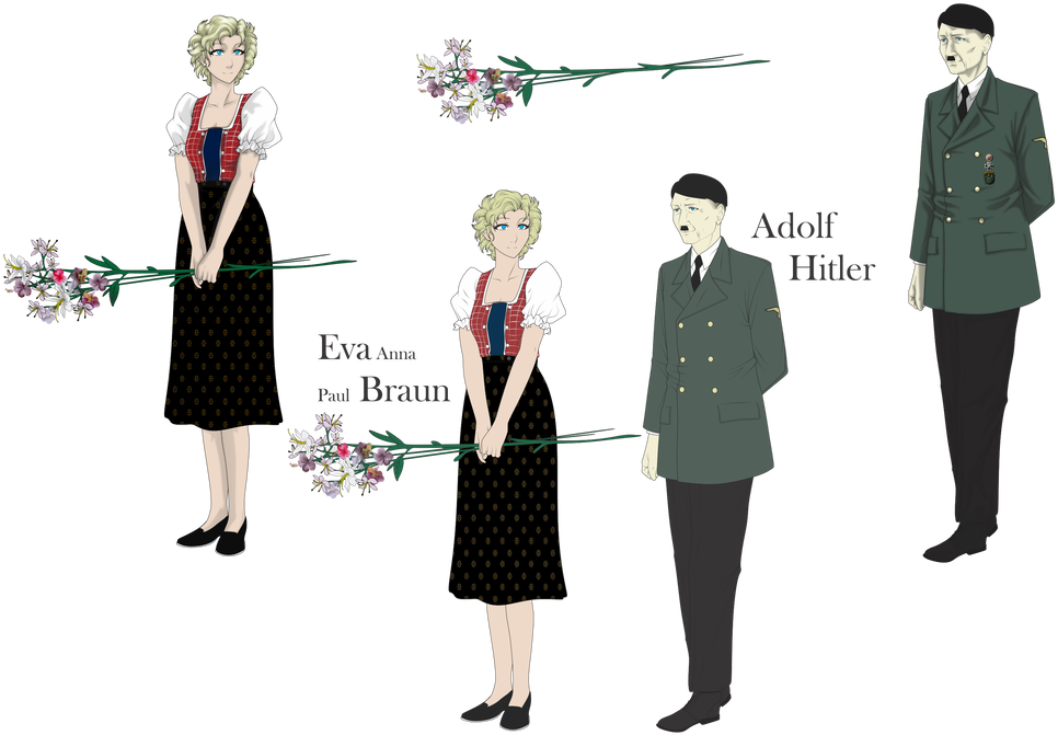 1065 X 750 0 - Hitler Eva Braun Anime (1065x750), Png Download