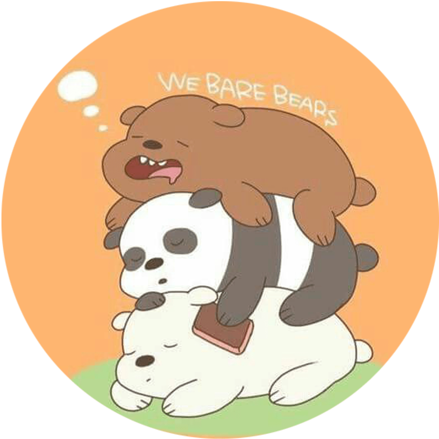 Bare Bears Sleeping Bears - Kartun We Bare Bears (1500x1500), Png Download