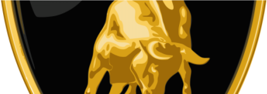 Lamborghini Logo 500×500 - Luxury Car Logos Hd (1100x300), Png Download