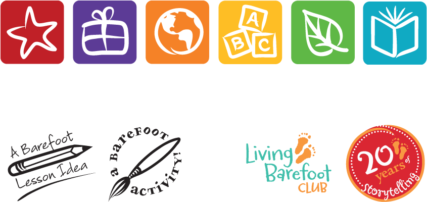 Barefoot Books Icon Design - Barefoot Books (1000x599), Png Download