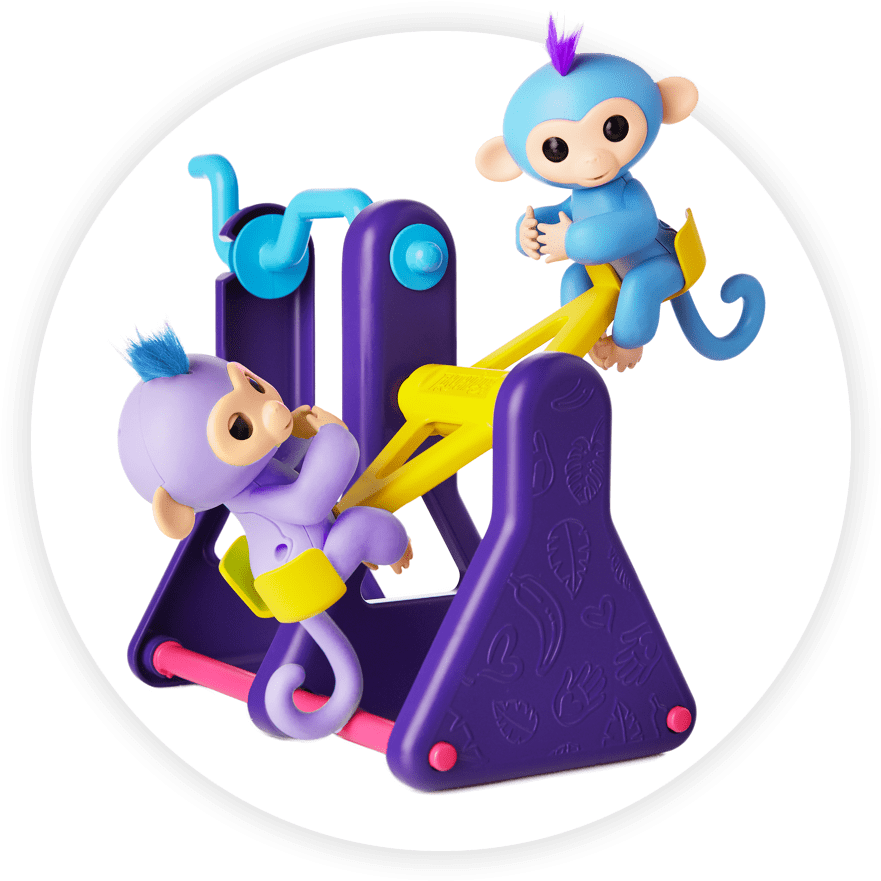 Fingerlings Monkey Playsets See Saw Playset - Fingerling Playset (920x920), Png Download