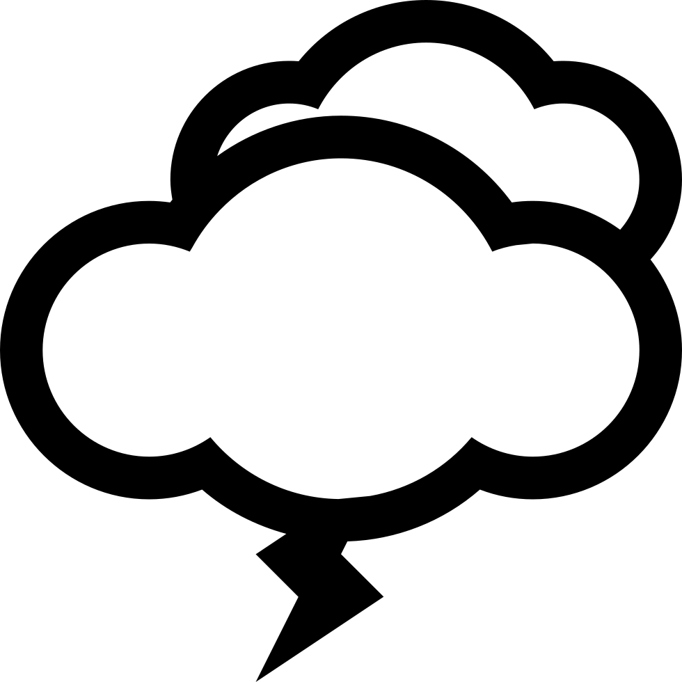 Png File Svg - Cloud Flash Icon (980x980), Png Download