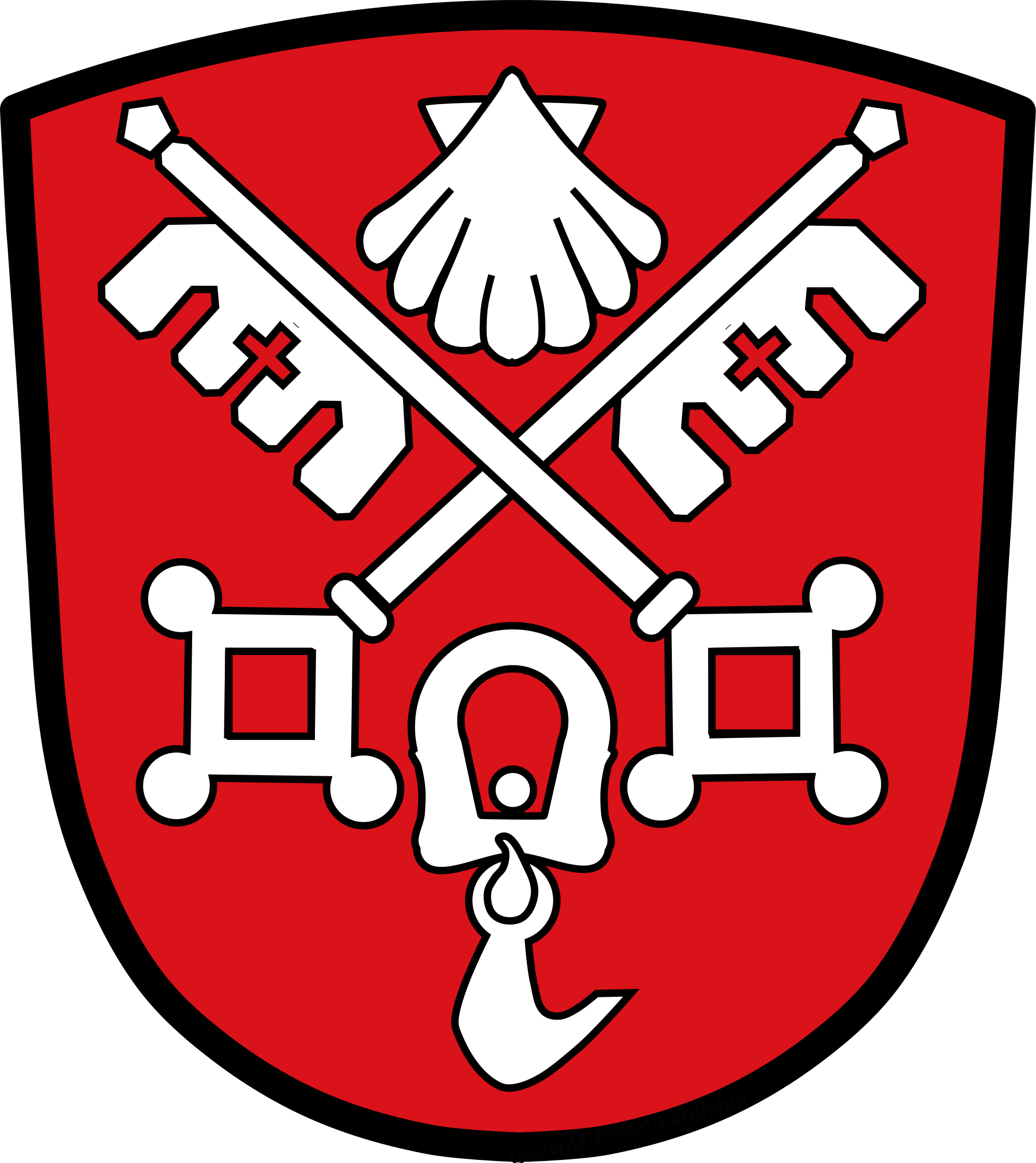 Open - Anger Wappen (2000x2246), Png Download