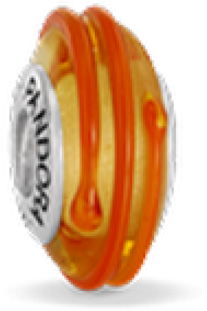 Orange Ribbon - Pandora Charms (800x800), Png Download