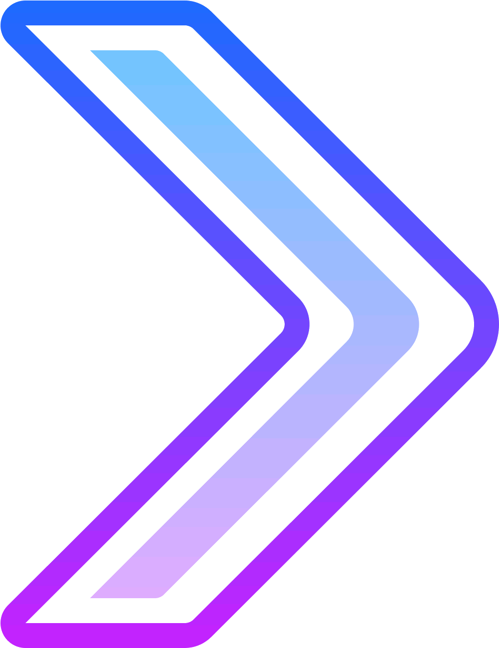 Chevron Right Icon - Majorelle Blue (1600x1600), Png Download