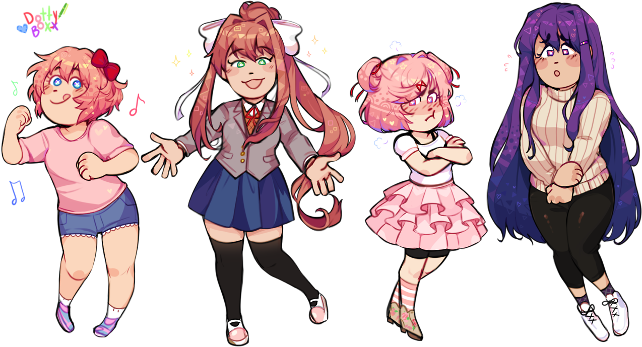 Source - Dottyboxx - Game Grumps Ddlc Fanart (1280x703), Png Download
