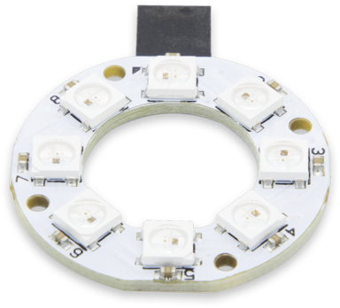 8 Led Neopixels Ring - Circle (1024x1024), Png Download