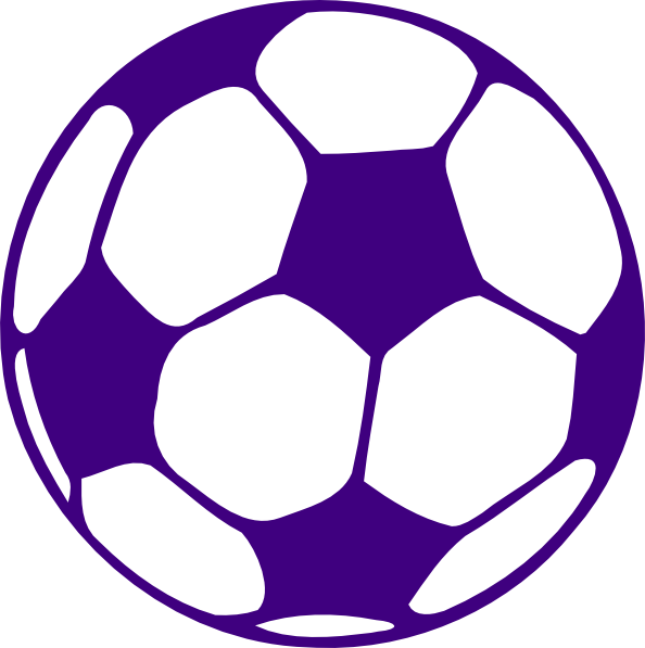 Football Png Clipart - Blue Soccer Ball Clip Art (594x597), Png Download