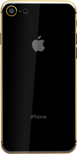 Apple Iphone 8 24k Gold Plated, 256 Gb - Iphone (600x550), Png Download