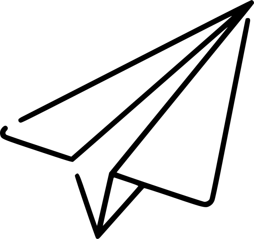 Free Png Download Paper Plane Icon Png Images Background - Paper Plane Icon Png (850x800), Png Download