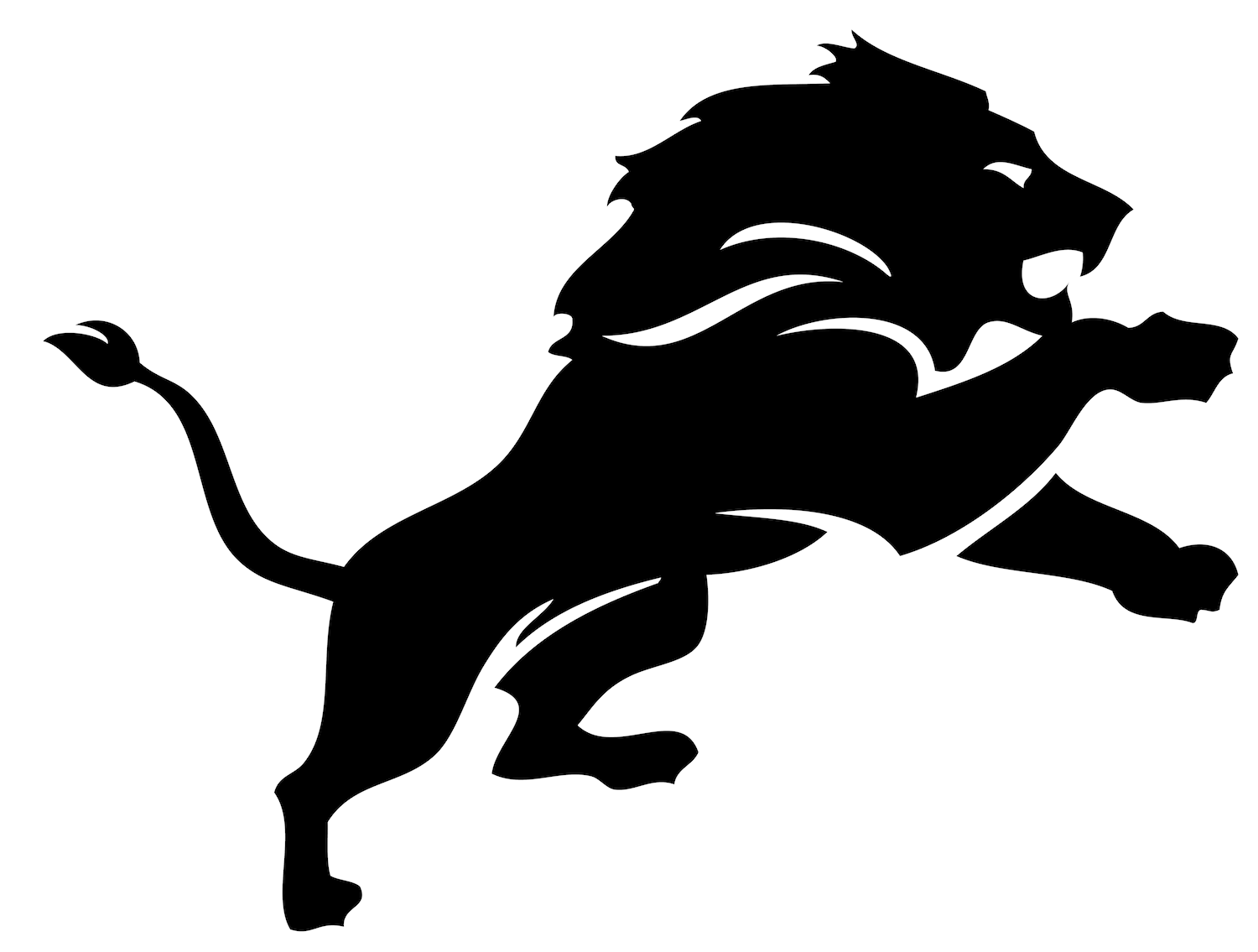 Detroit Lions Png - Pope John Paul Xxiii High School Football (1500x1135), Png Download