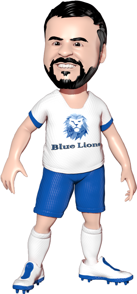 Blue Lions Png - Boy (546x1049), Png Download