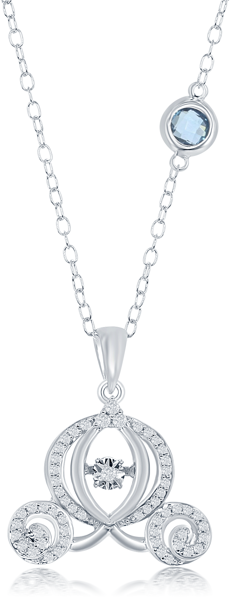 Disney Enchanted Cinderella Carriage - Locket (2000x2000), Png Download