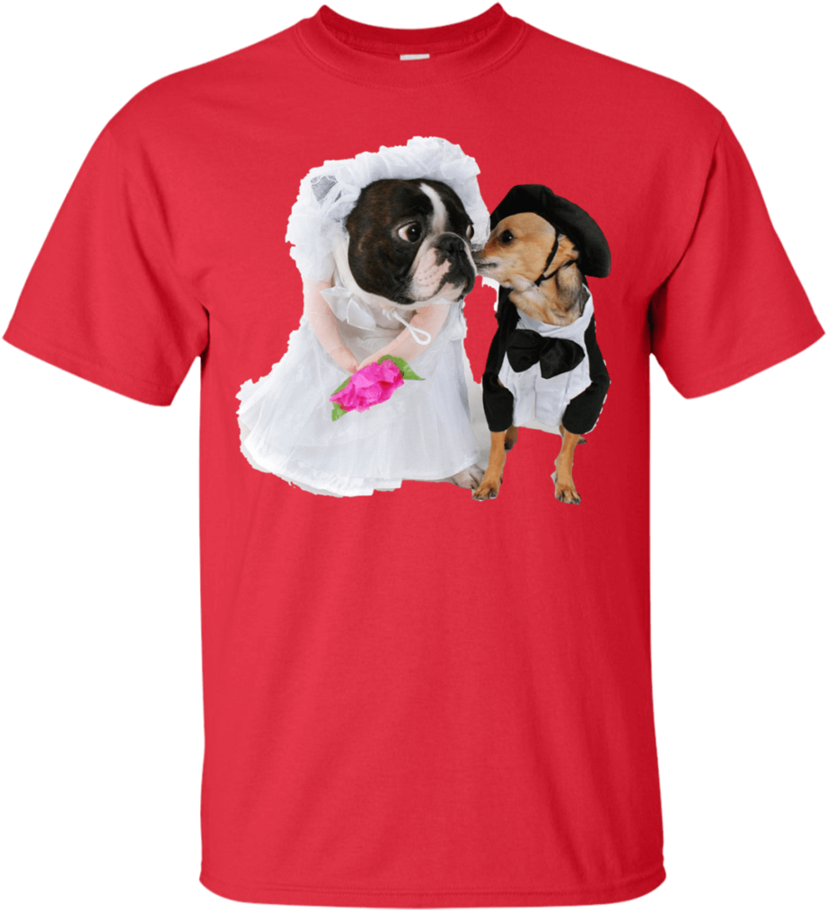 Boston Terrier Happy Dog Marriage - T-shirt (1024x1024), Png Download