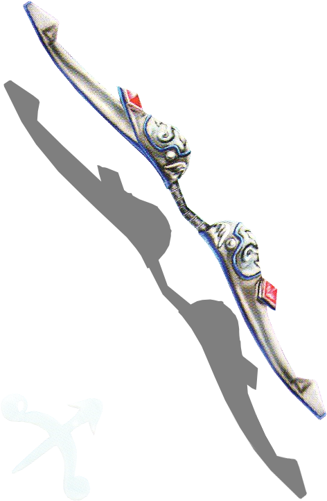 Sagittarius Bow - Kid Icarus Bows (488x736), Png Download