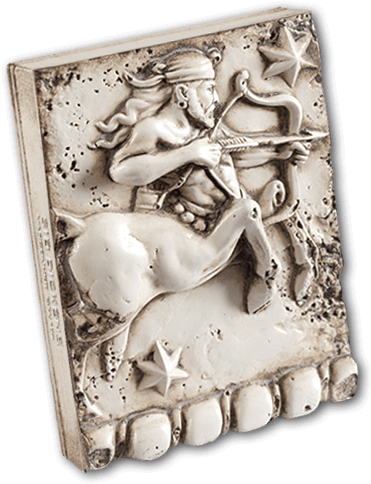 Sagittarius - Relief (900x900), Png Download