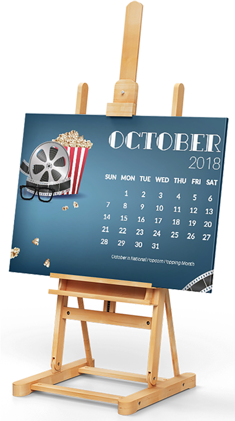 Movie Easel Small - Plywood (478x864), Png Download