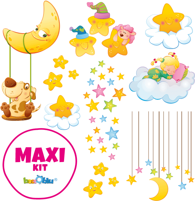 Disegno Luna Con Altalena (700x700), Png Download