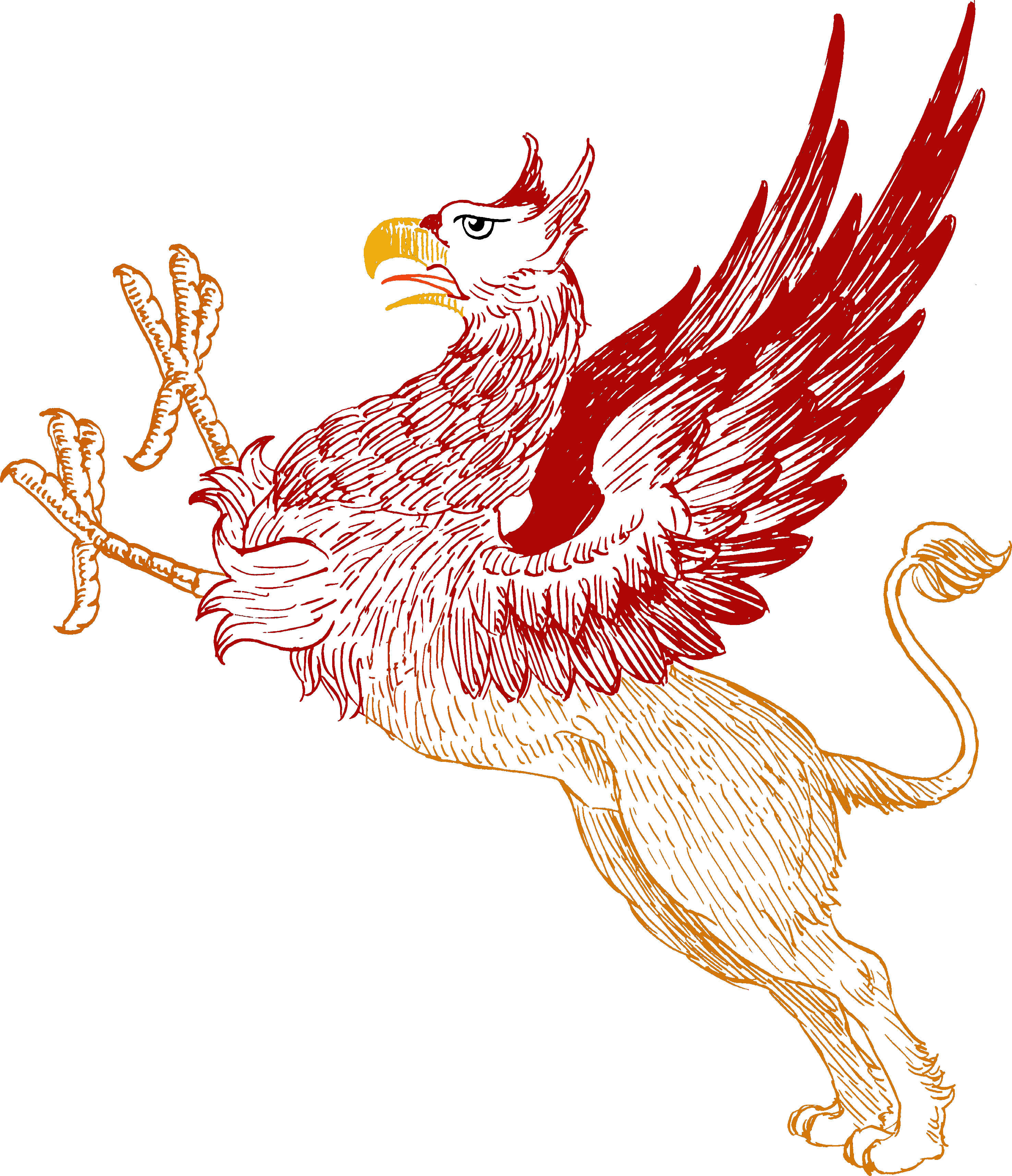 Griffin Couleur Détouré 5 - Griffin (2952x3430), Png Download
