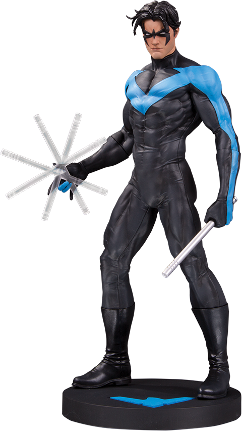 Dc Collectibles Nightwing Statue (480x853), Png Download