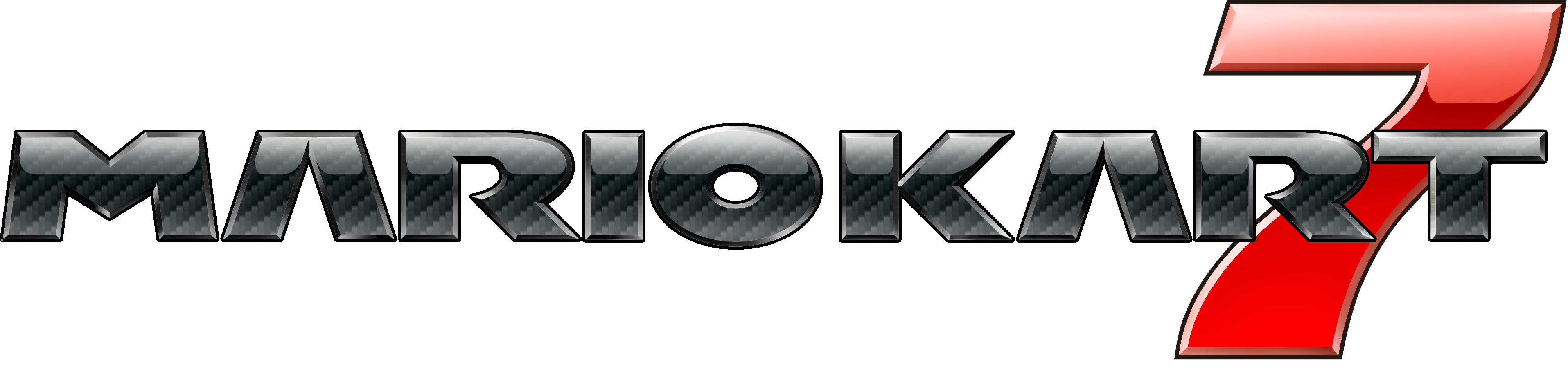 Mario Kart - Mario Kart 7 Logo (3831x908), Png Download