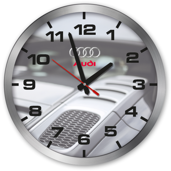 P300 Premium-wanduhr Audi Png - Wall Clock (600x600), Png Download