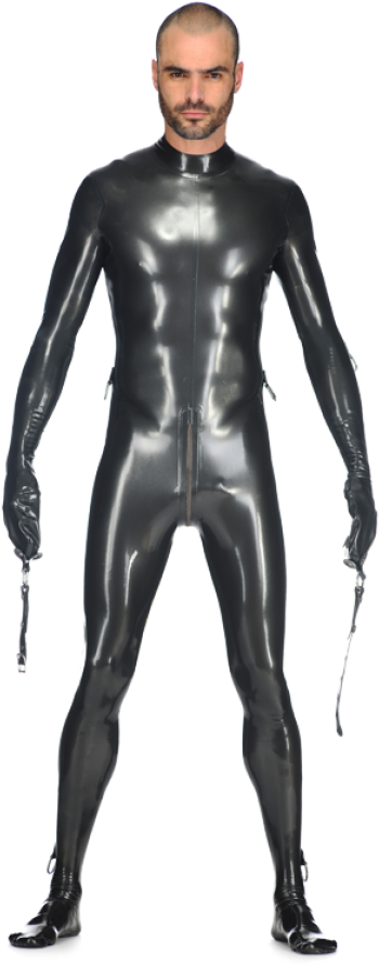 Latex Bondage Catsuit For Men - Male Catsuit (700x901), Png Download